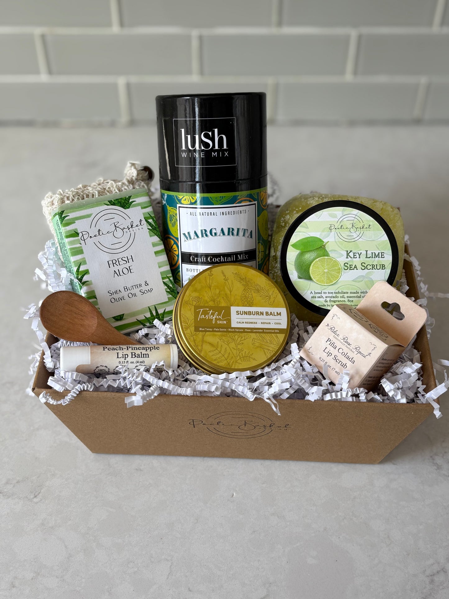 After Sun Refreshment Gift Basket- Post-Sun Care & Relaxation
