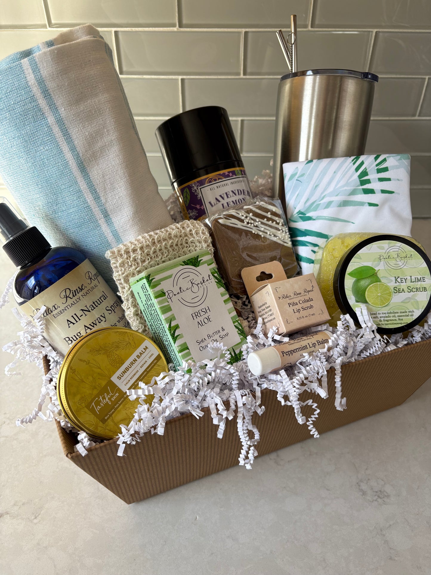 Ultimate Summer Day Gift Basket- Sun-Kissed Essentials