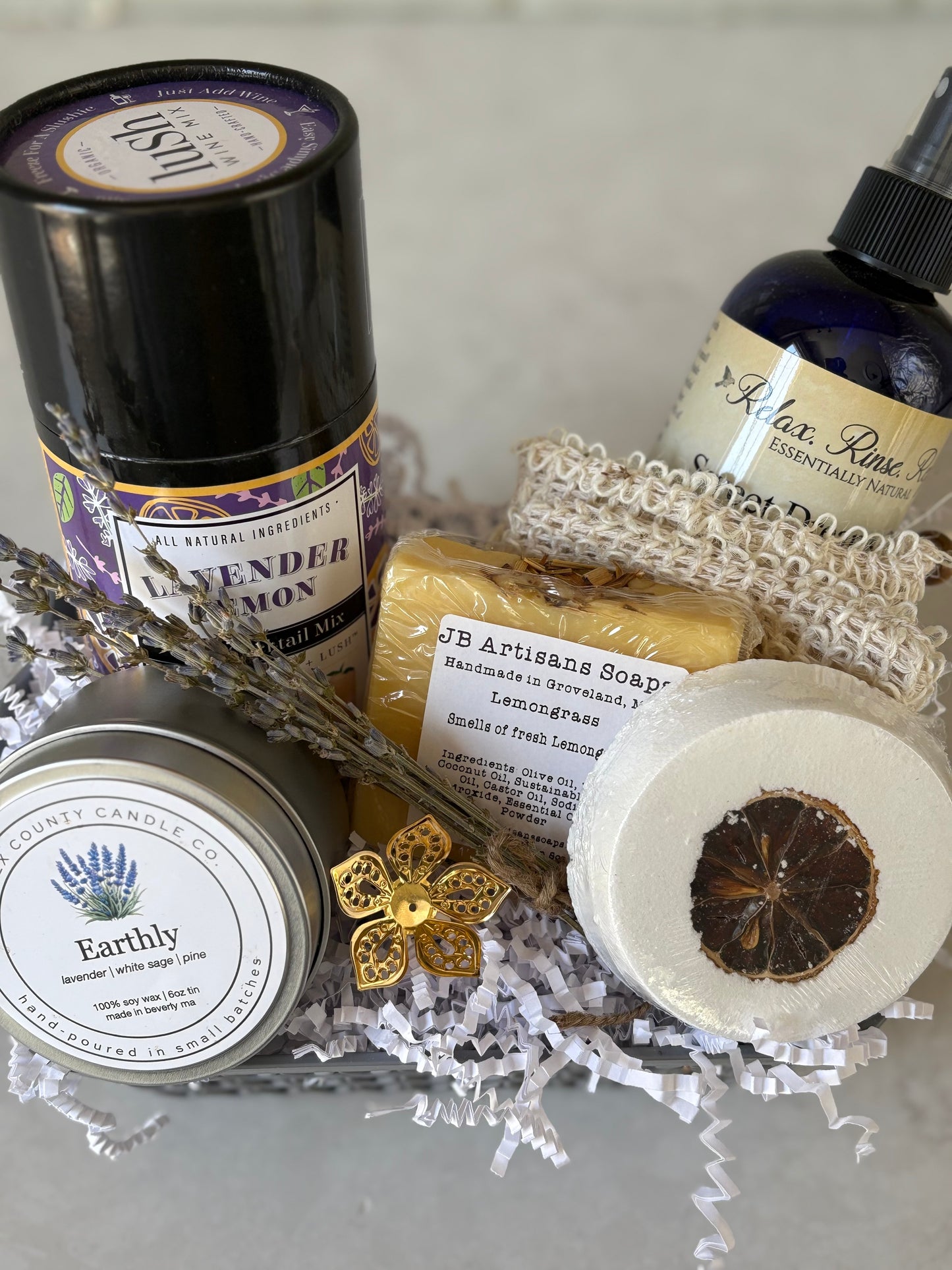 Lemon & Lavender Serenity Gift Basket
