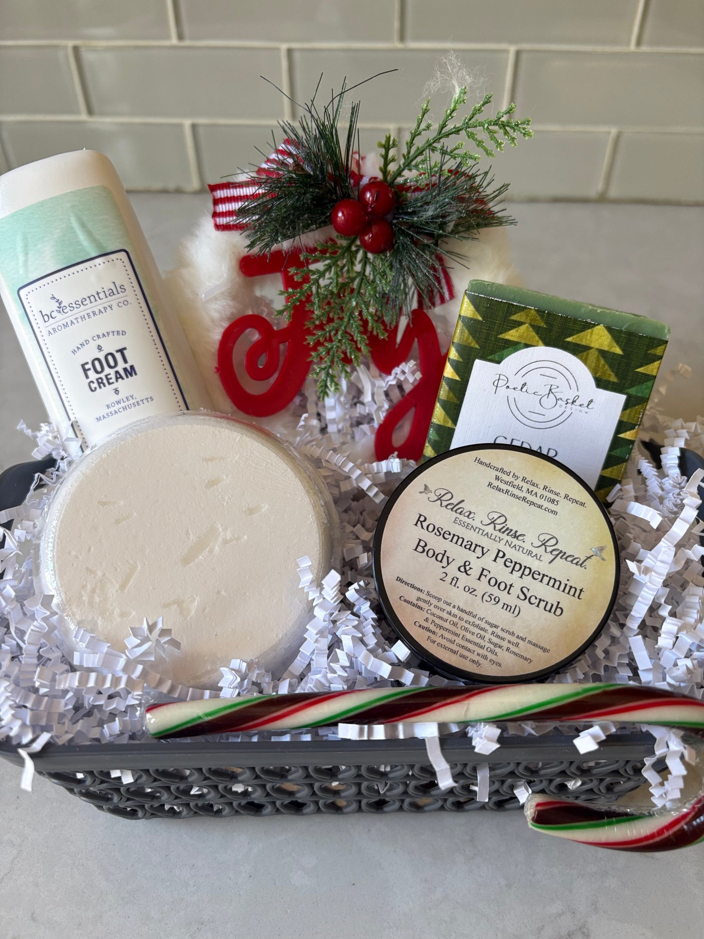 Holiday Cheer: Your Choice of 4 Mini, Local MA Gift Baskets