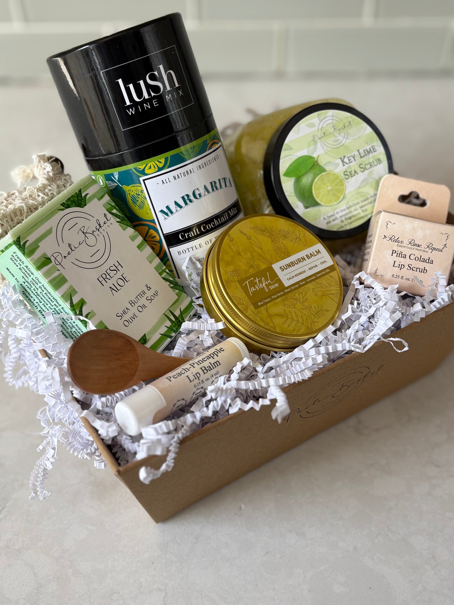 After Sun Refreshment Gift Basket- Post-Sun Care & Relaxation