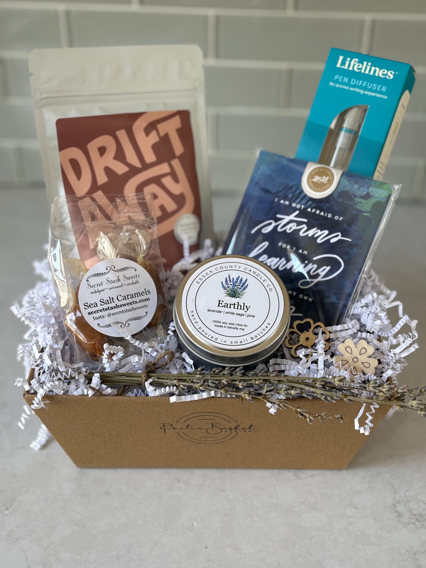 Sending Strength Gift Basket- Courage, Calm, & Comfort