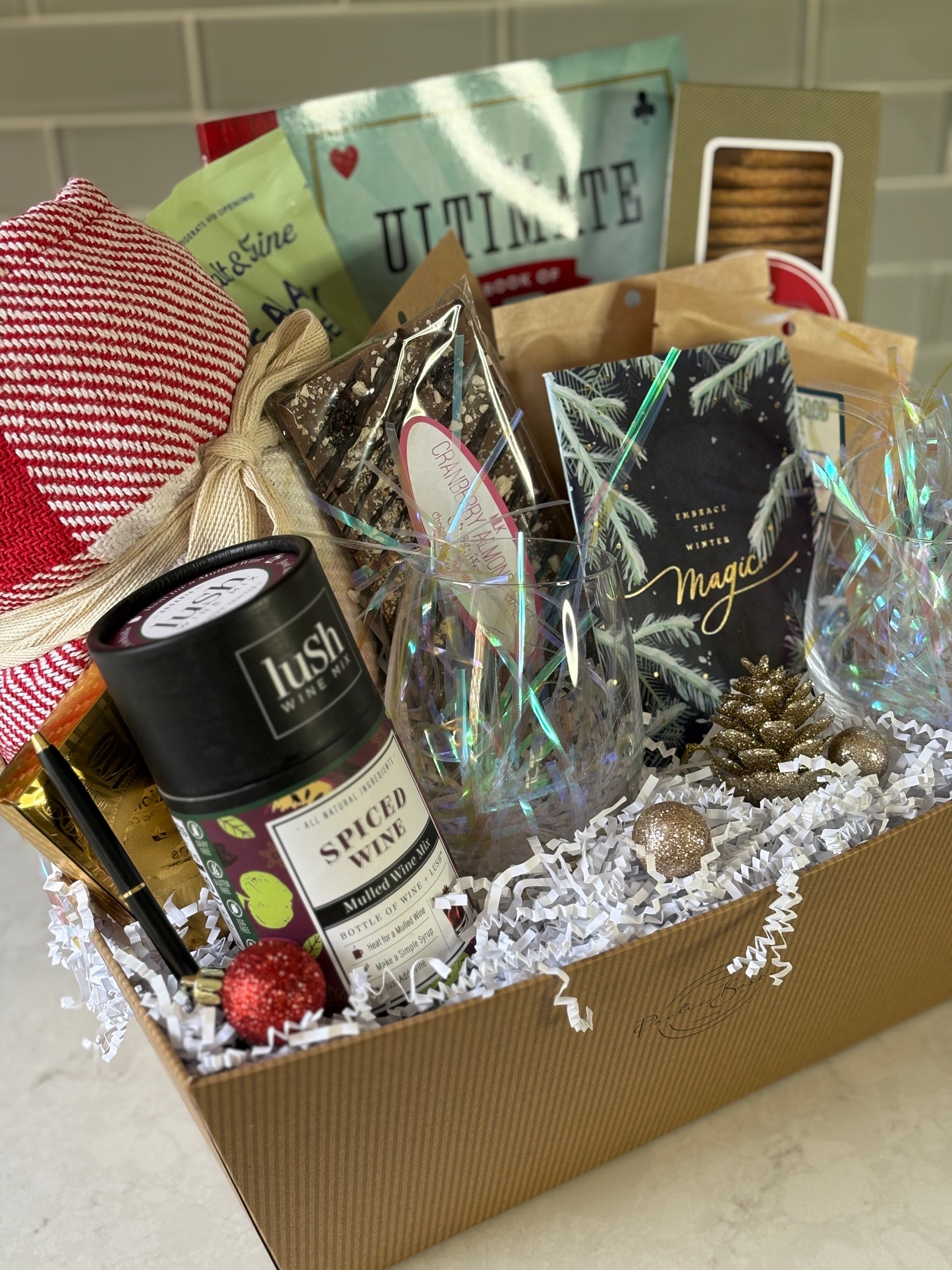 Too Cold To Go Gift Basket- Local MA Treats & Fun