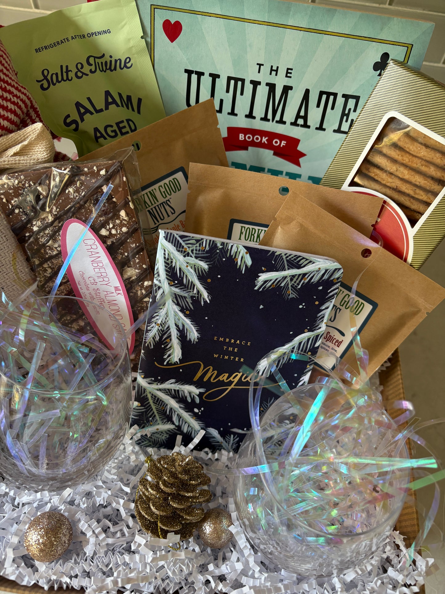 Too Cold To Go Gift Basket- Local MA Treats & Fun