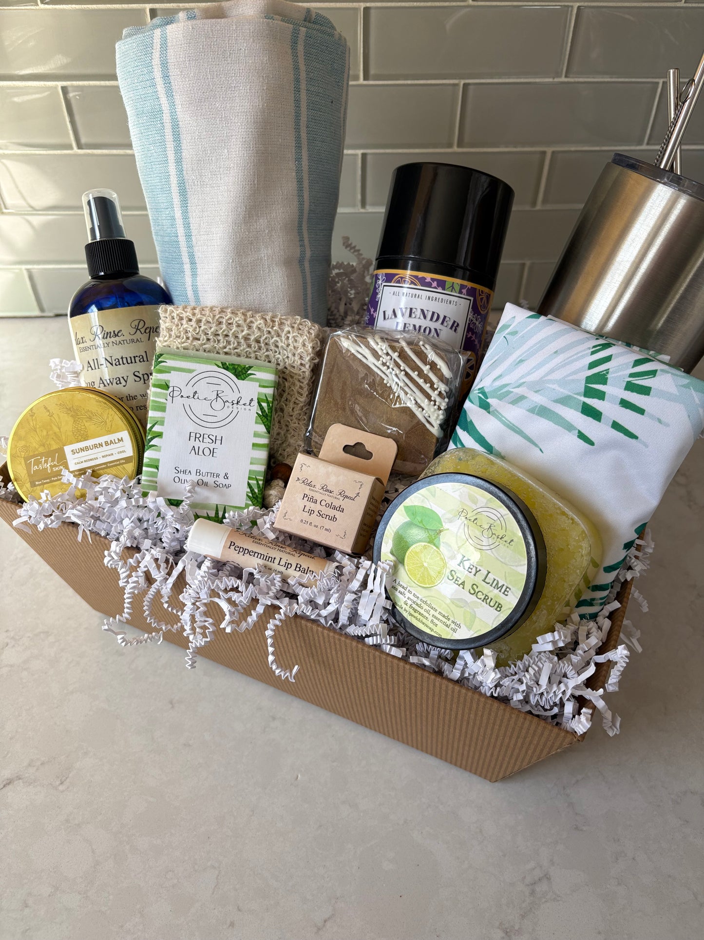 Ultimate Summer Day Gift Basket- Sun-Kissed Essentials