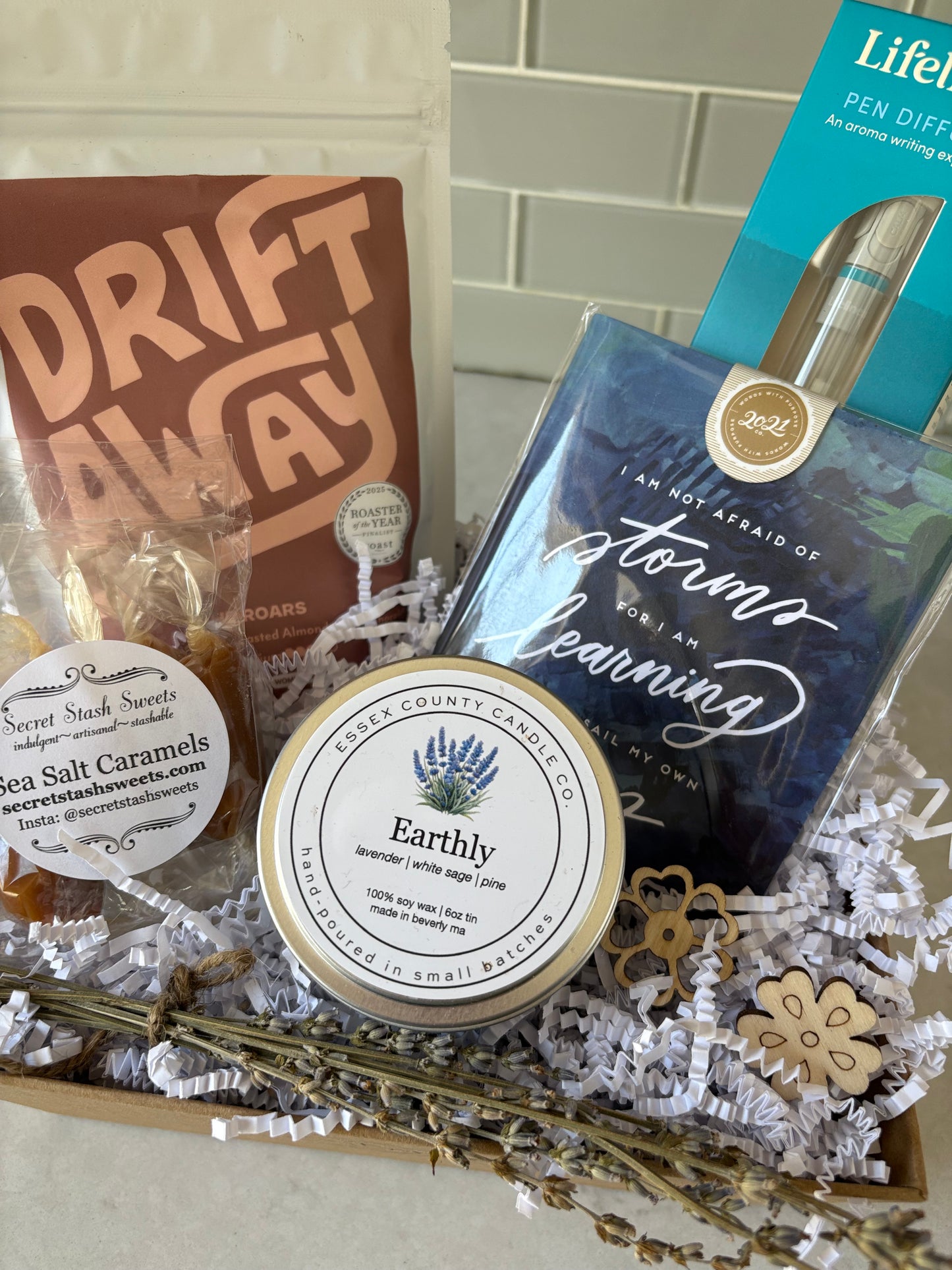 Sending Strength Gift Basket- Courage, Calm, & Comfort