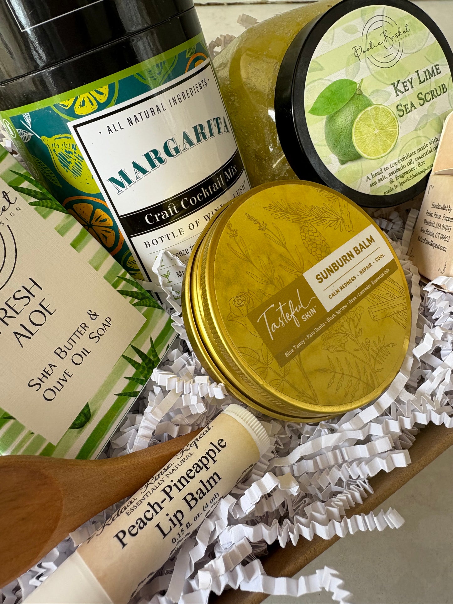 After Sun Refreshment Gift Basket- Post-Sun Care & Relaxation