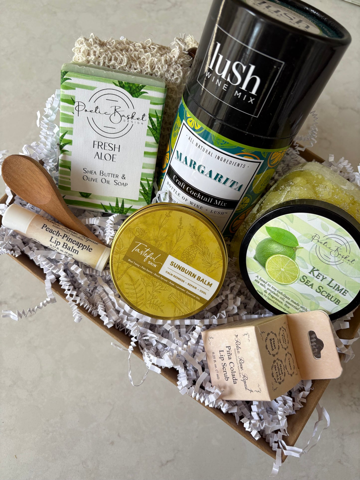 After Sun Refreshment Gift Basket- Post-Sun Care & Relaxation