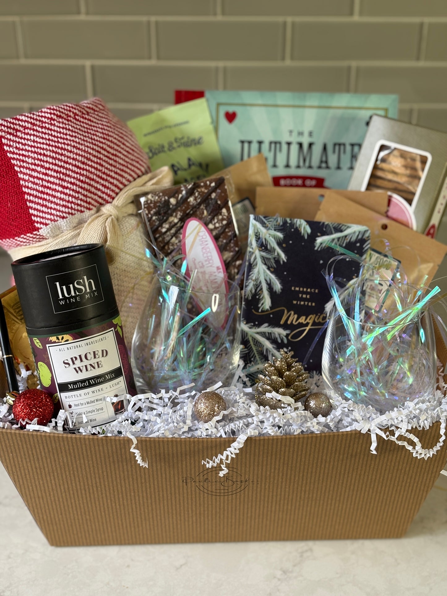 Too Cold To Go Gift Basket- Local MA Treats & Fun