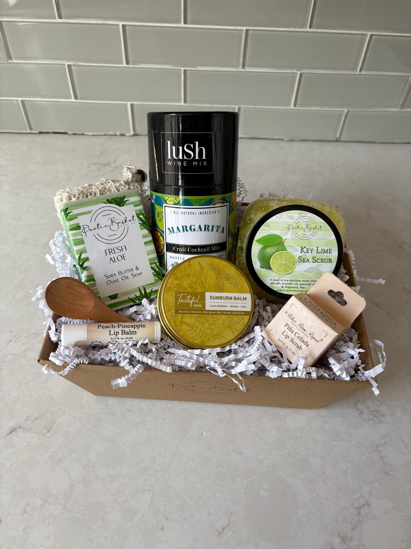 After Sun Refreshment Gift Basket- Post-Sun Care & Relaxation
