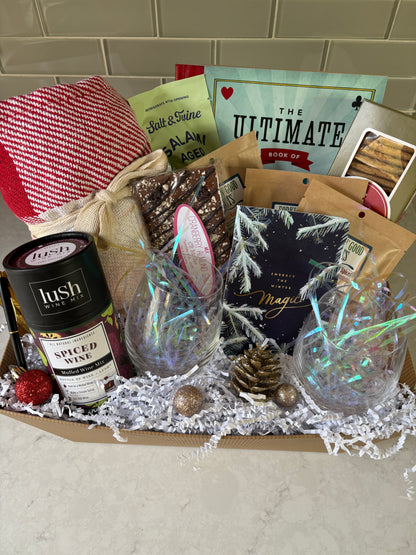 Too Cold To Go Gift Basket- Local MA Treats & Fun