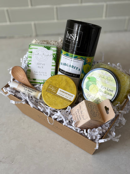 After Sun Refreshment Gift Basket- Post-Sun Care & Relaxation