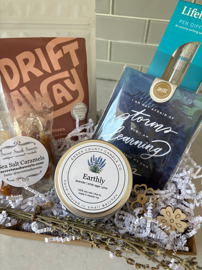 Sending Strength Gift Basket- Courage, Calm, & Comfort